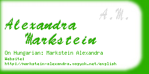 alexandra markstein business card